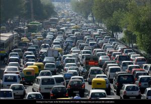 Brazil Sao Paulo Traffic congestion